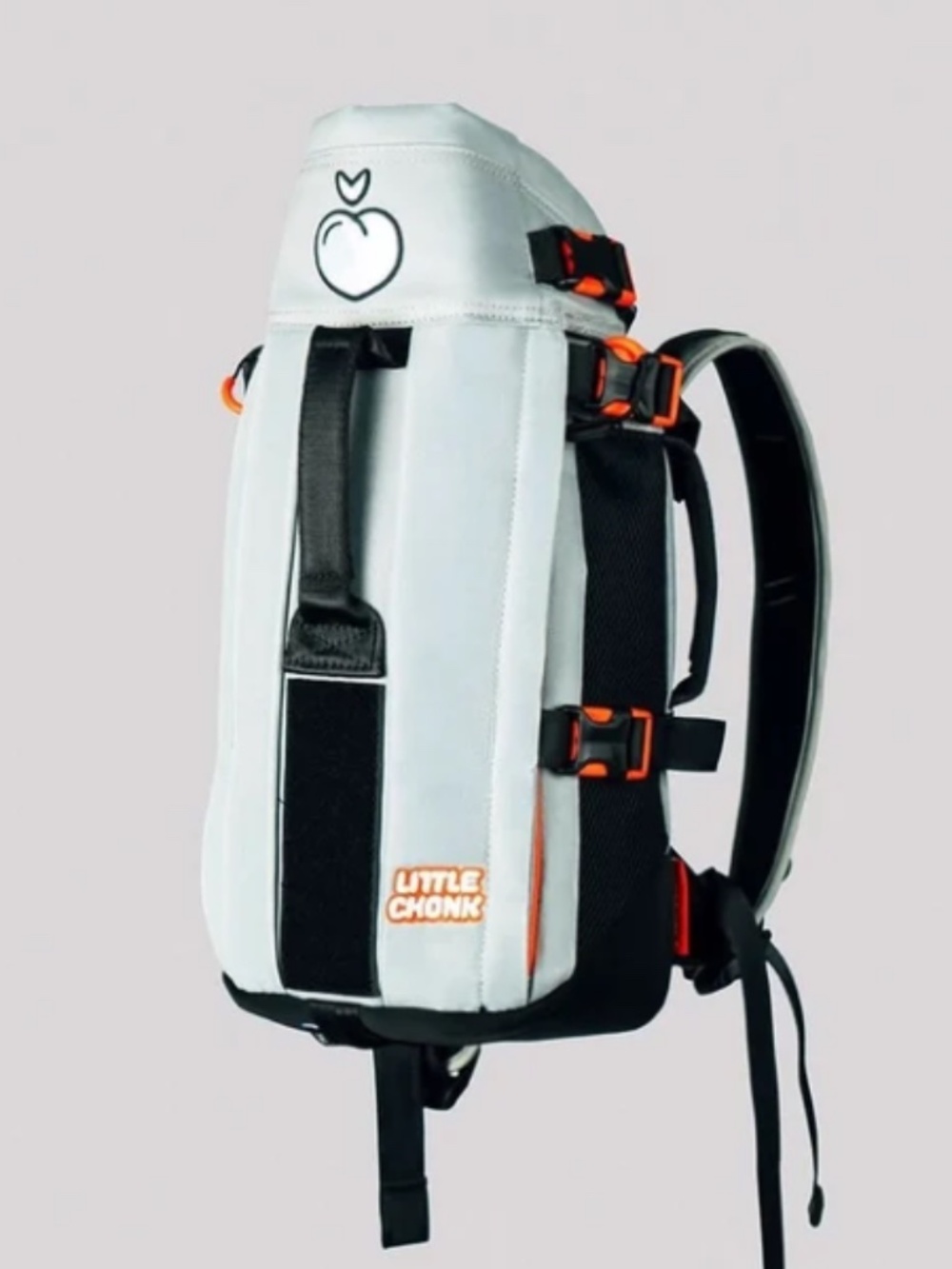 Little Chonk Maxine One Small Dog Back Pack - Grey
